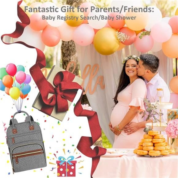 Diaper Bag Backpack Tote with Insulated Pockets Men Baby Boys Girls Newborn - Picture 3 of 6